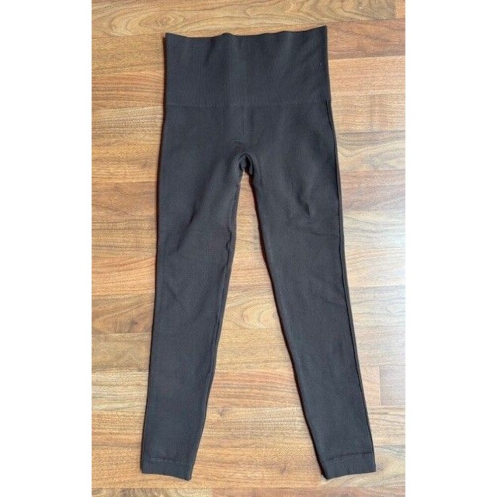 SPANX Womens by Sara Blakely Everyday Leggings MED Skinny Pants Dark Brown EUC